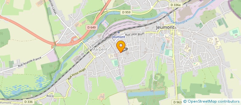 localisation de l'entreprise FONDERIES DE JEUMONT à JEUMONT