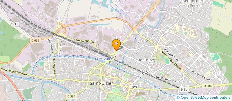 localisation de l'entreprise FONDERIES HACHETTE & DRIOUT à SAINT-DIZIER