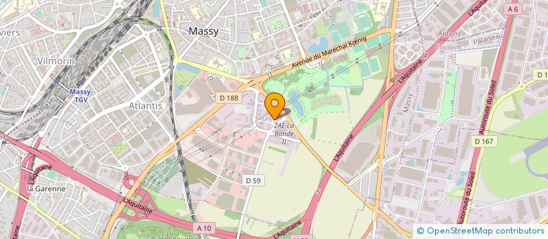 localisation de l'entreprise FONDETUD à MASSY