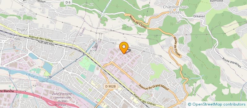 localisation de l'entreprise FONDEX  CLUSES