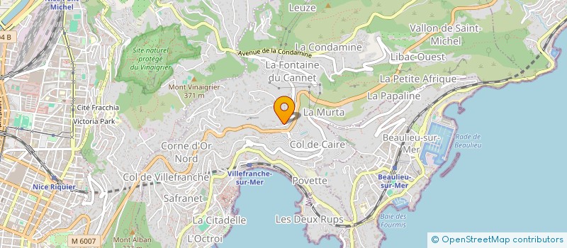 localisation de l'entreprise FONDIMMO INVESTISSEMENTS 3 à VILLEFRANCHE-SUR-MER