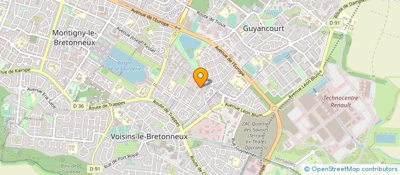 localisation de l'entreprise FONDIS ELECTRONIC à VOISINS-LE-BRETONNEUX