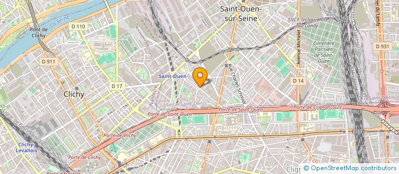 localisation de l'entreprise FONDRILLON à SAINT-OUEN-SUR-SEINE
