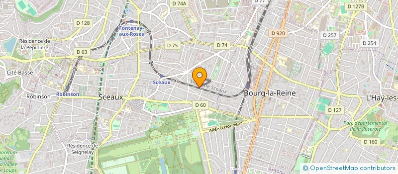 localisation de l'entreprise FONDS AGAPE à SCEAUX