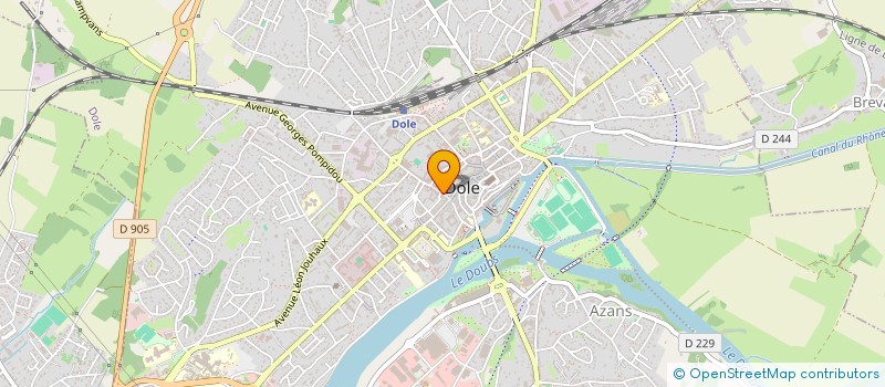 localisation de l'entreprise FONDS ANNE DE XAINCTONGE à DOLE