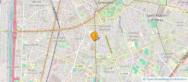 localisation de l'entreprise FONDS APAJH ISERE à GRENOBLE
