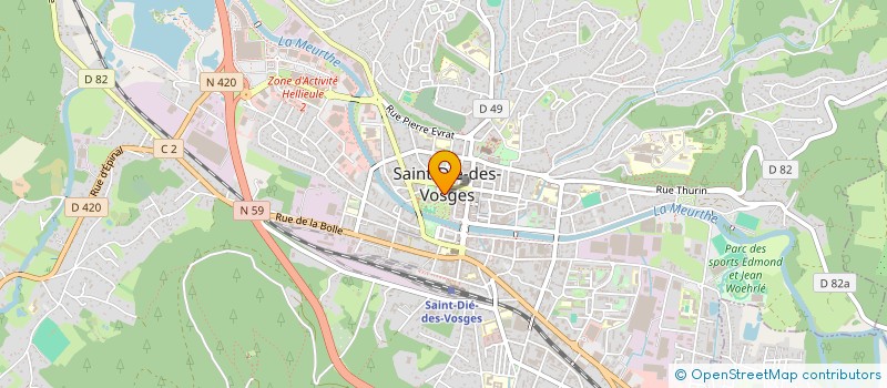 localisation de l'entreprise FONDS ASSUR FORMA SALARIES HAUTES VOSGES à SAINT-DIE-DES-VOSGES