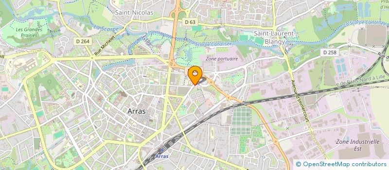 localisation de l'entreprise FONDS ASSUR FORMATION CHAMBRE METIER PDC à ARRAS