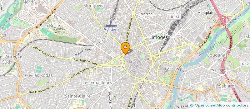 localisation de l'entreprise FONDS ASSUR FORMATION SALARIES DES PME à LIMOGES