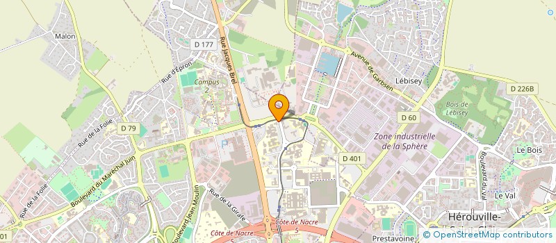 localisation de l'entreprise FONDS ASSURANCE FORMATIO CHAMBRE METIERS à CAEN