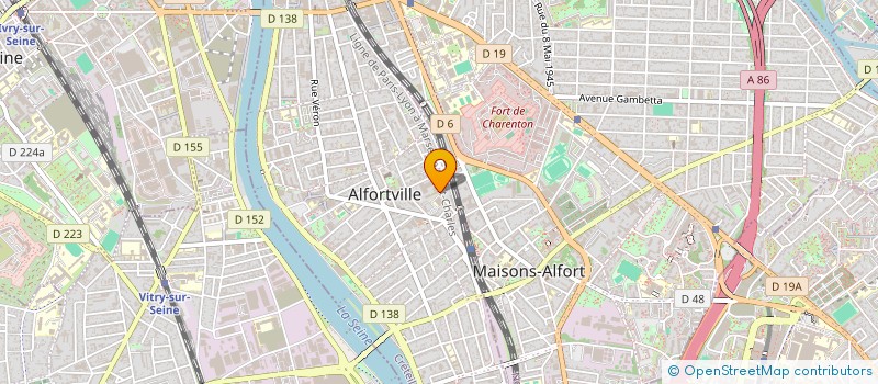 localisation de l'entreprise FONDS COMMUN D'AIDE AU PARITARISME POUR LA CONVENTION COLLECTIVE NATIONALE DE L'ANIMATION à ALFORTVILLE