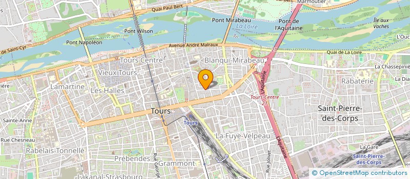 localisation de l'entreprise FONDS D'AVENIR à TOURS