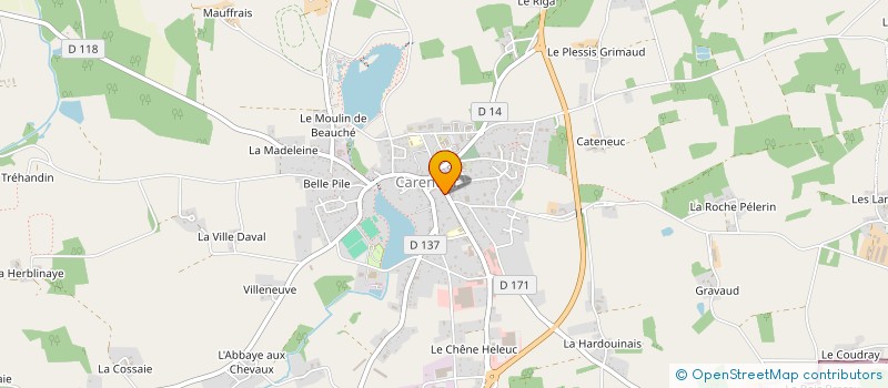 localisation de l'entreprise FONDS D'INTERVENTION SUR L'HABITAT  CARENTOIR