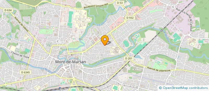 localisation de l'entreprise FONDS DE DOTATION A NOUSTE à MONT-DE-MARSAN