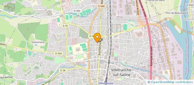 localisation de l'entreprise FONDS DE DOTATION AGIVR HANDICAP à VILLEFRANCHE-SUR-SAONE