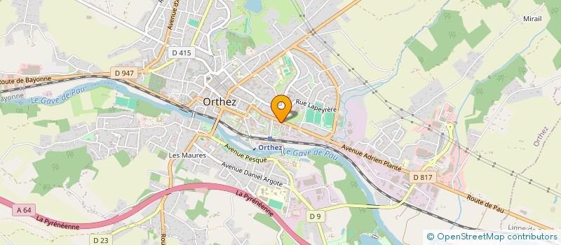 localisation de l'entreprise FONDS DE DOTATION AGRES  ORTHEZ