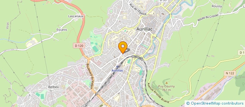 localisation de l'entreprise FONDS DE DOTATION ANEF CANTAL à AURILLAC