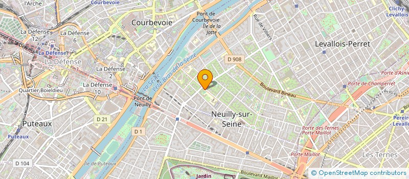 localisation de l'entreprise FONDS DE DOTATION ANNE ET FREDERIC POTTER POUR L'EDUCATION à NEUILLY-SUR-SEINE