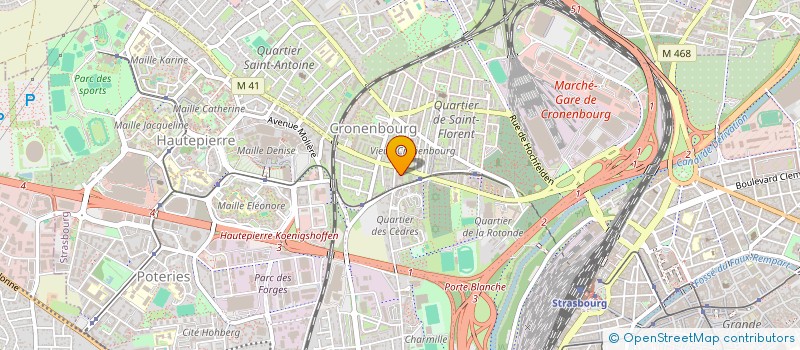 localisation de l'entreprise FONDS DE DOTATION BETHLEHEM CRONENBOURG à STRASBOURG