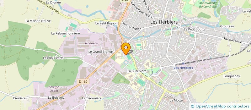 localisation de l'entreprise FONDS DE DOTATION BRIAND.IMPACT  LES HERBIERS