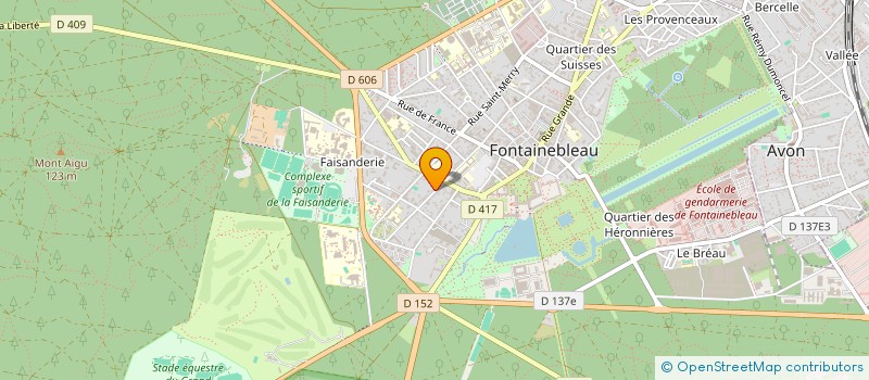 localisation de l'entreprise FONDS DE DOTATION CAMERA ONE  FONTAINEBLEAU