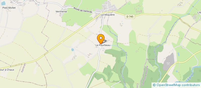 localisation de l'entreprise FONDS DE DOTATION CHASSEUIL  LA CHAPELLE-BATON