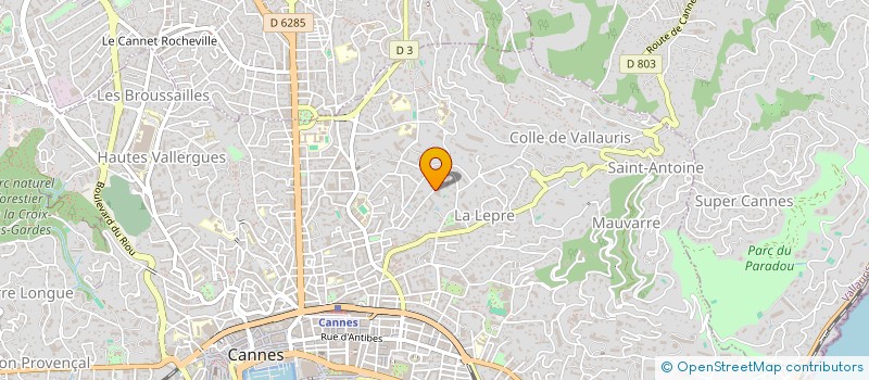localisation de l'entreprise FONDS DE DOTATION CHOICE à CANNES