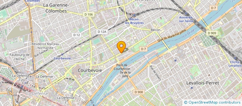 localisation de l'entreprise FONDS DE DOTATION COEUR A COEUR à LA GARENNE-COLOMBES