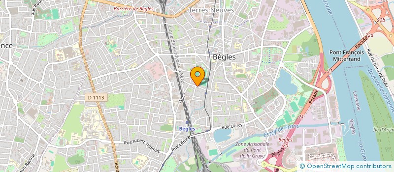 localisation de l'entreprise FONDS DE DOTATION COEUR DE RUGBY à BEGLES