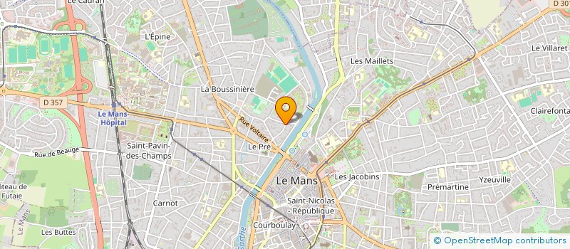 localisation de l'entreprise FONDS DE DOTATION COLORE NOS VIES  LE MANS