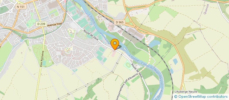 localisation de l'entreprise FONDS DE DOTATION DE HORIZON AJA à AUXERRE