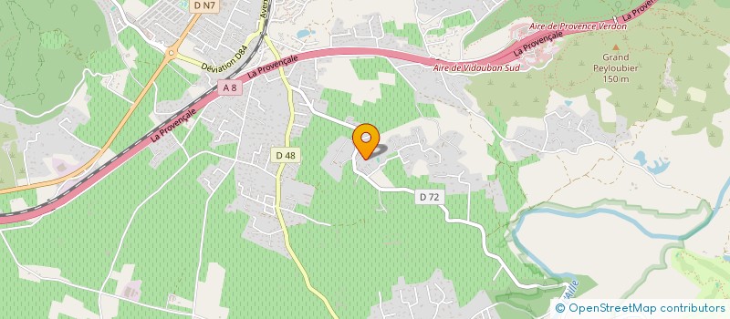 localisation de l'entreprise FONDS DE DOTATION DE LA BOUISSIERE  VIDAUBAN