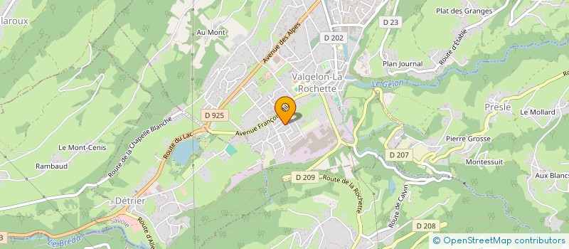 localisation de l'entreprise FONDS DE DOTATION DE LA BUDDHA UNIVERSITY  ARVILLARD