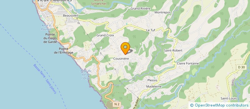 localisation de l'entreprise FONDS DE DOTATION DE LA GUADELOUPE à VIEUX-HABITANTS