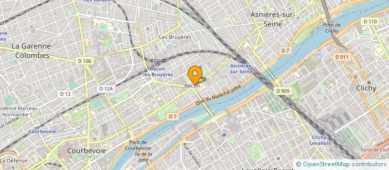 localisation de l'entreprise FONDS DE DOTATION DE LA MUTUELLE DE L'UNION BELGE à COURBEVOIE