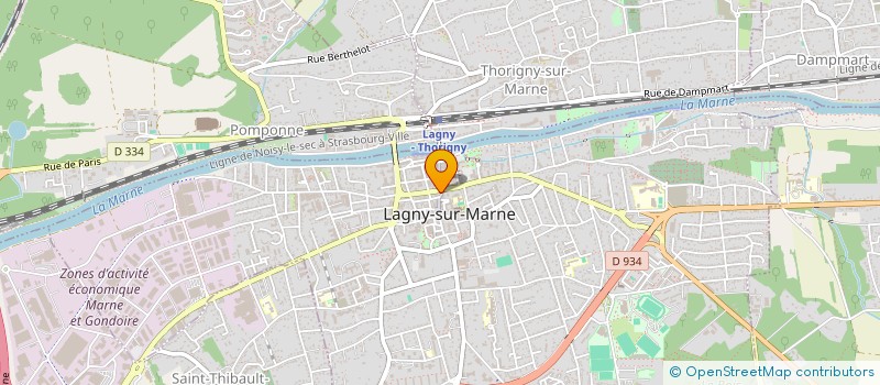 localisation de l'entreprise FONDS DE DOTATION DE THORIGNY-SUR-MARNE  THORIGNY-SUR-MARNE