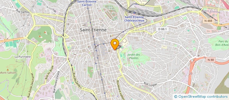 localisation de l'entreprise FONDS DE DOTATION DES PARKINSONIENS DE LA LOIRE à SAINT-ETIENNE