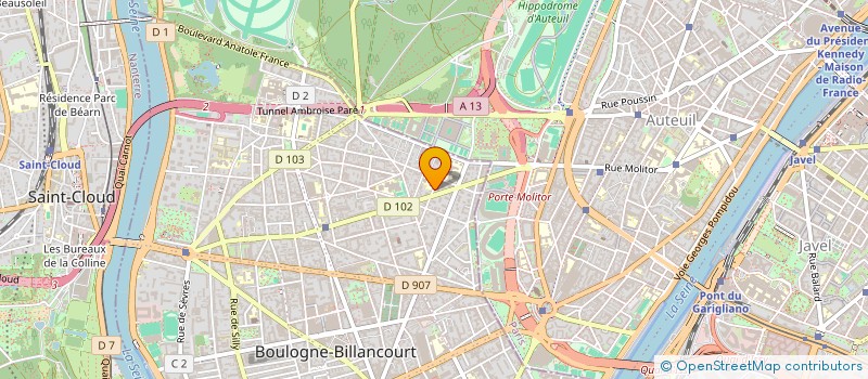 localisation de l'entreprise FONDS DE DOTATION DESIR D'AVENIR POUR LA PLANETE à BOULOGNE-BILLANCOURT