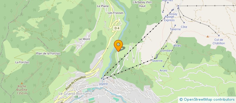 localisation de l'entreprise FONDS DE DOTATION DOKA PRODUCTIONS POUR LE DEVELOPPEMENT CULTUREL ET SOCIAL  LE GRAND-BORNAND