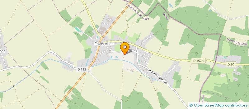 localisation de l'entreprise FONDS DE DOTATION DOMAINE DES OSERAIES à FAVEROLLES