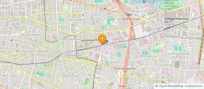 localisation de l'entreprise FONDS DE DOTATION DOTIMAGES  VILLEURBANNE