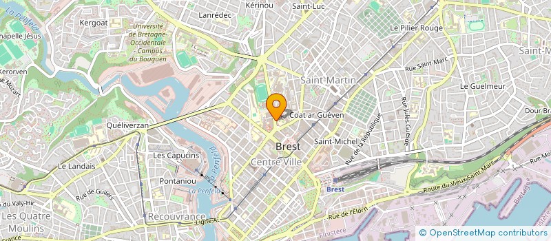 localisation de l'entreprise FONDS DE DOTATION DU CENTRE HOSPITALIER REGIONAL ET UNIVERSITAIRE DE BREST POUR LA RECHERCHE ET L'INNOVATION EN BRETAGNE à BREST