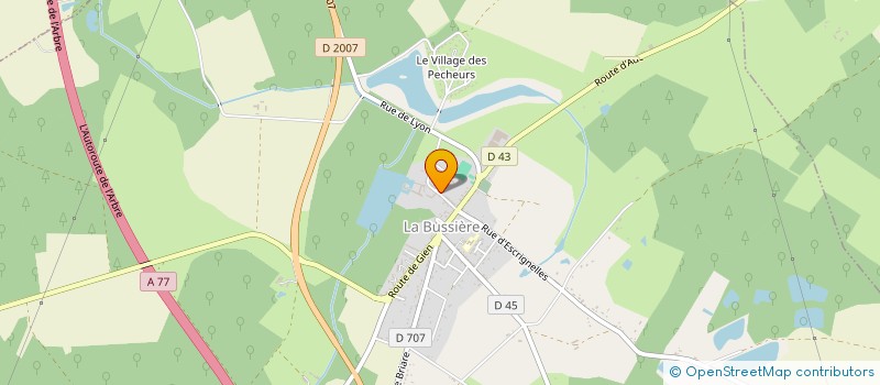 localisation de l'entreprise FONDS DE DOTATION DU CHATEAU DE LA BUSSIERE à LA BUSSIERE