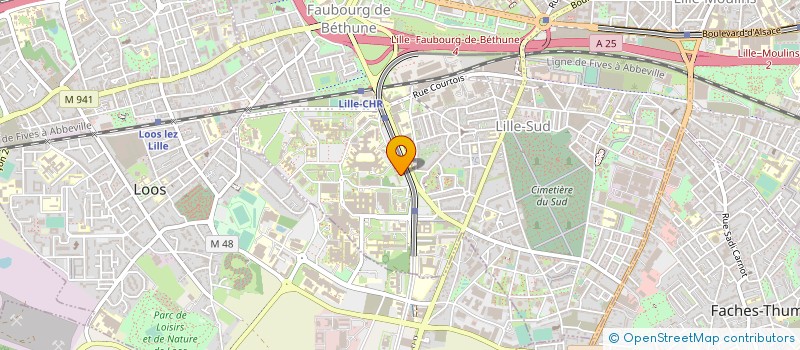 localisation de l'entreprise FONDS DE DOTATION DU CHRU DE LILLE à LILLE