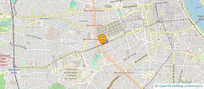 localisation de l'entreprise FONDS DE DOTATION DU COURS SAINT PROJET (FDCSP) à BORDEAUX