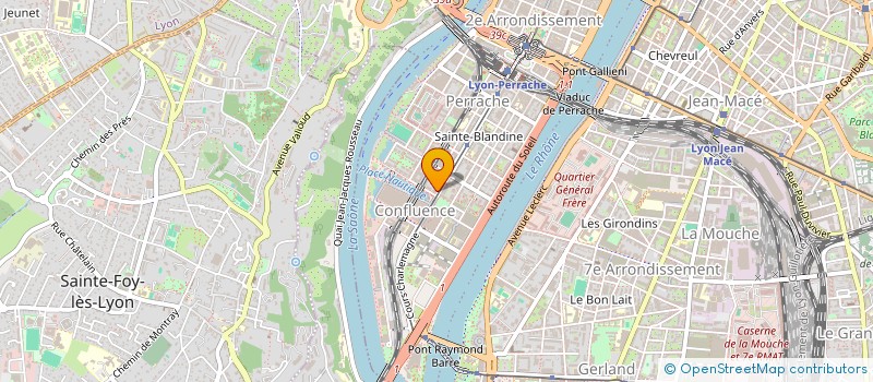 localisation de l'entreprise FONDS DE DOTATION DU MUSEE DES CONFLUENCES à LYON