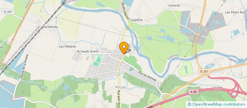 localisation de l'entreprise FONDS DE DOTATION DYNAMIQUE RURALE à ABZAC