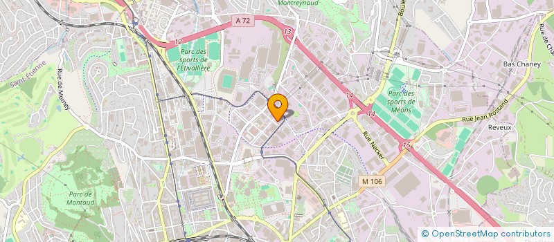 localisation de l'entreprise FONDS DE DOTATION ECONOMIE, EMPLOI, LOCAL, OBSERVATOIRE  SAINT-ETIENNE