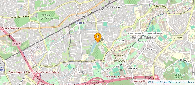 localisation de l'entreprise FONDS DE DOTATION EMPRUNT LIBRE D'INTERET SOLIDAIRE ET ENGAGE - E.L.I.S.E. à PESSAC