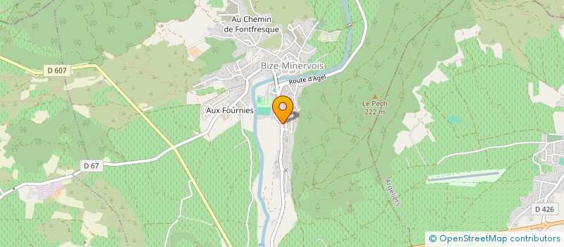 localisation de l'entreprise FONDS DE DOTATION ENSEIGNEMENT CALANDRETA LANGUEDOC  BIZE-MINERVOIS